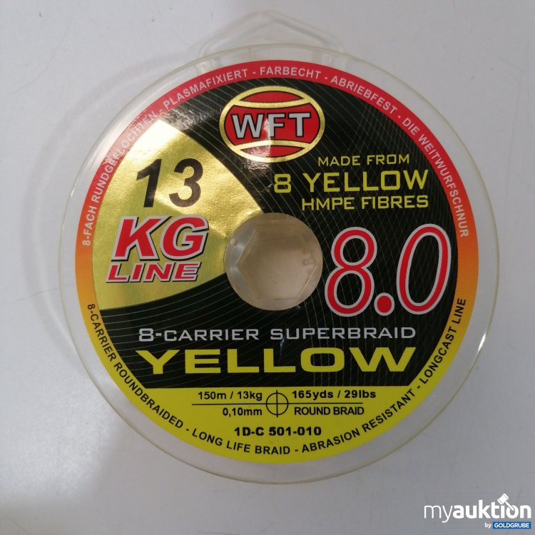 Artikel Nr. 896198: WFT 8-Carrier Superbraid Yellow 8.0. 1D-C502-010