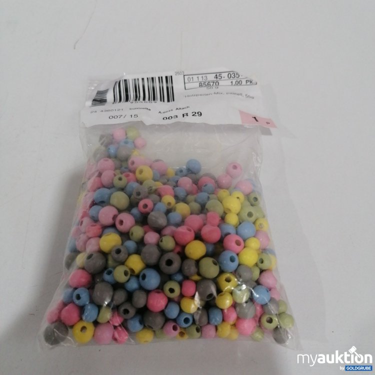 Artikel Nr. 840199 Artikel Nr. 840199: Holzperlen Mix Pastell 50g