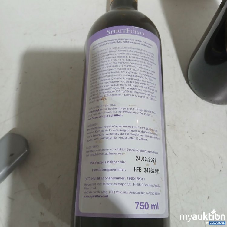 Artikel Nr. 969199 Artikel Nr. 969199: SpiritFulvo Lebenselixier 750ml