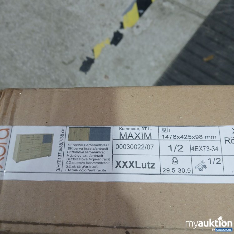 Artikel Nr. 951200: Xora Kommode Maxim eiche Farben/anthrazit 00030022/07 