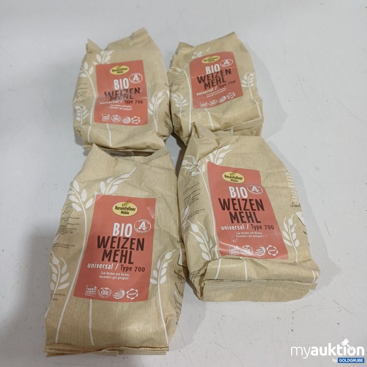 Artikel Nr. 962200: Rosenfellner Mühle Bio Weizen Mehl Type700 je 750g