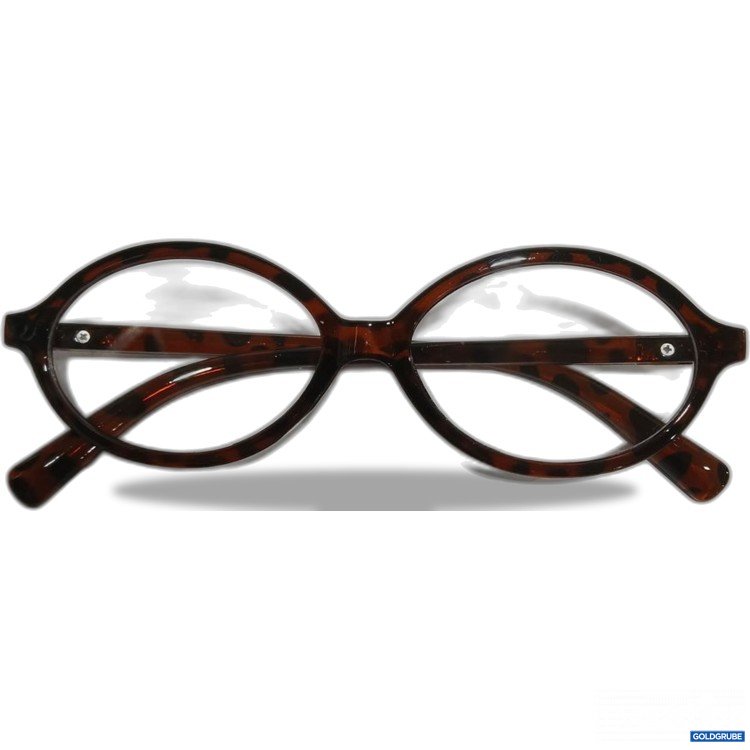 Artikel Nr. 963200: Brille  oval braun ohne Stärke