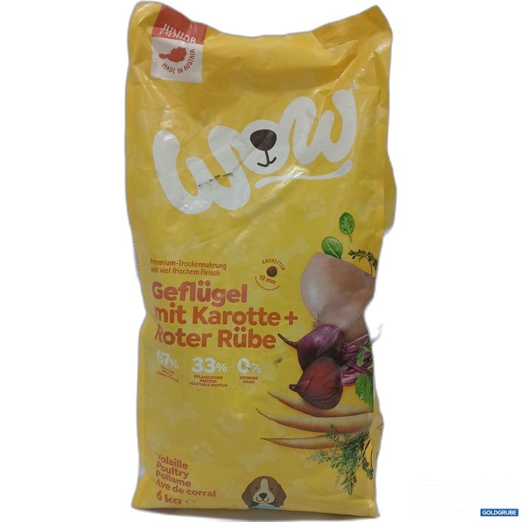 Artikel Nr. 973200: Wow Hundefutter Geflügel mit Karotte + Roter Rübe 6Kg