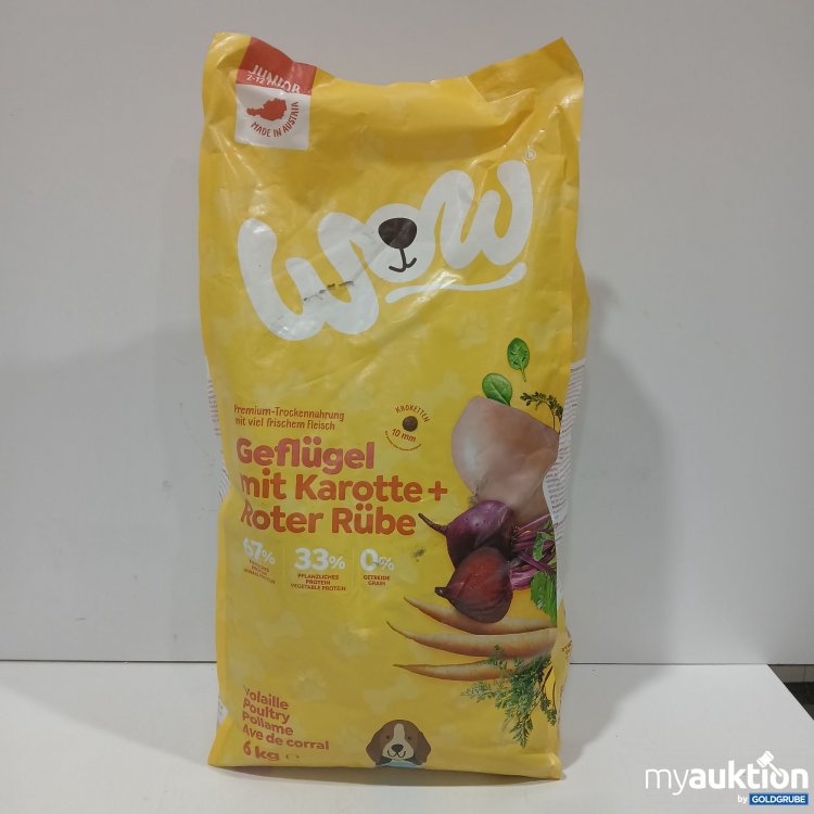 Artikel Nr. 973200: Wow Hundefutter Geflügel mit Karotte + Roter Rübe 6Kg