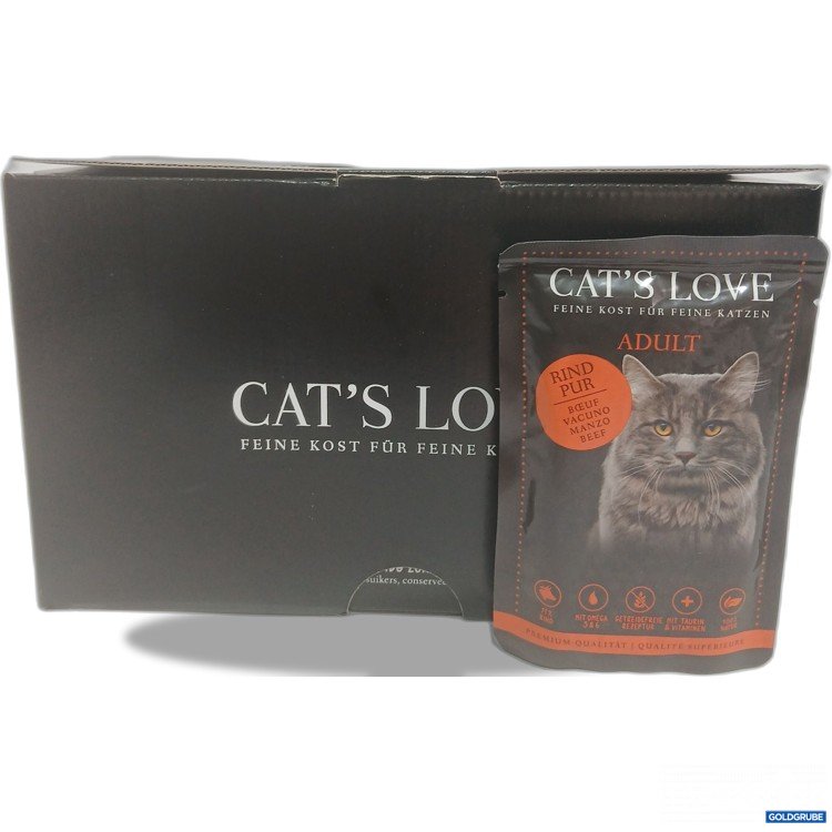 Artikel Nr. 981200: Cats Love Adult Rind pur 12Stk