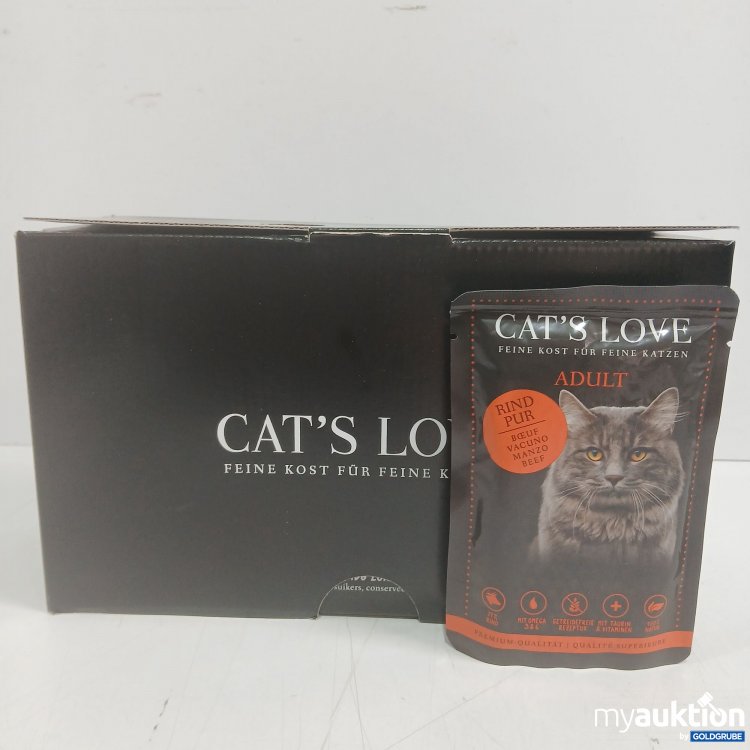 Artikel Nr. 981200: Cats Love Adult Rind pur 12Stk