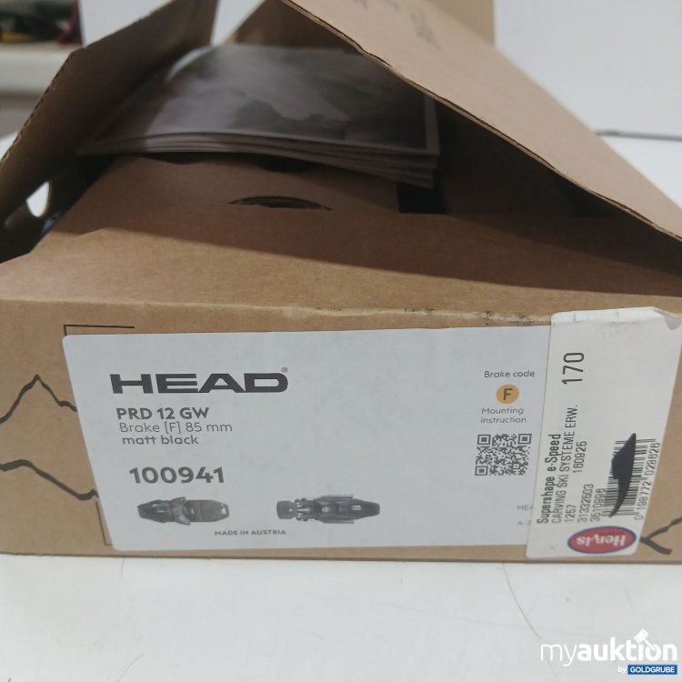 Artikel Nr. 984200 Artikel Nr. 984200: Head PRD 12 GW Brake 85mm Matt schwarz 100941