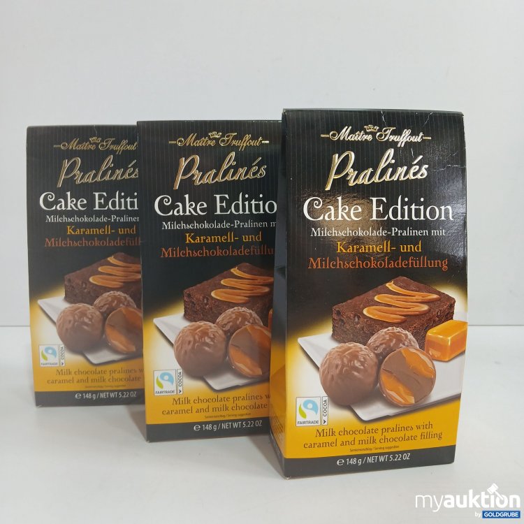 Artikel Nr. 399201 Artikel Nr. 399201: Maitre Truffout Pralines Cake Edition Karamell und Milchschokoladenfüllung je 148g