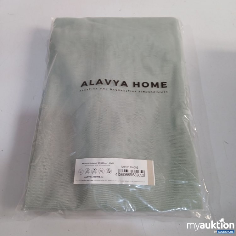 Artikel Nr. 442201: Alavya Home Hausbett Dekoset 150x350cm Khaki Betthimmel & Wimpelkette 