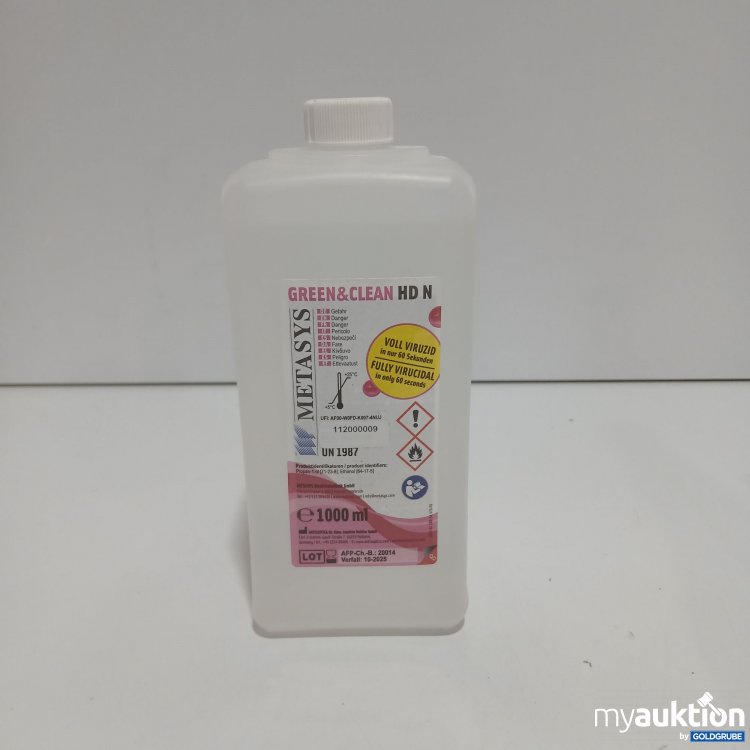 Artikel Nr. 518201 Artikel Nr. 518201: Metasys Green&Clean HD N Gefahr 1000ml