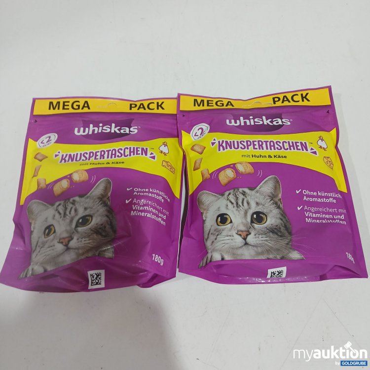Artikel Nr. 809201: Whiskas Knuspertaschen mit Huhn & Käse je 180g
