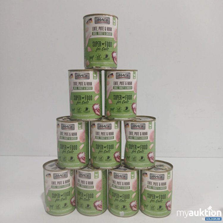 Artikel Nr. 869201 Artikel Nr. 869201: Macs Adult Katzenfutter Ente,Pute,Huhn 10x400g