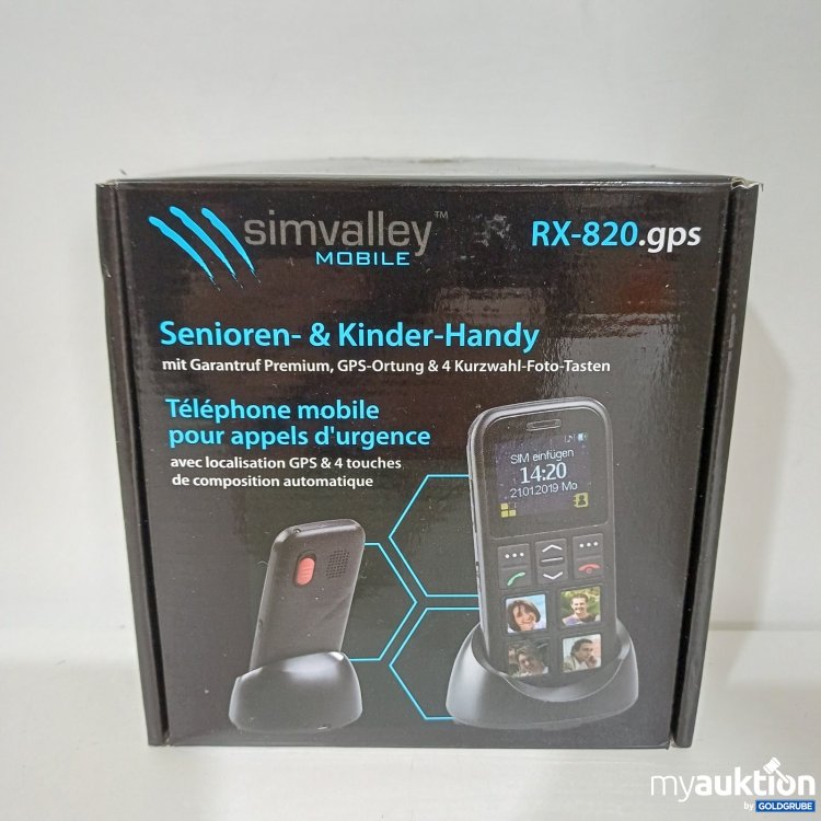 Artikel Nr. 942201 Artikel Nr. 942201: simvalley MOBILE Senioren- & Kinder-Handy RX-820.gps