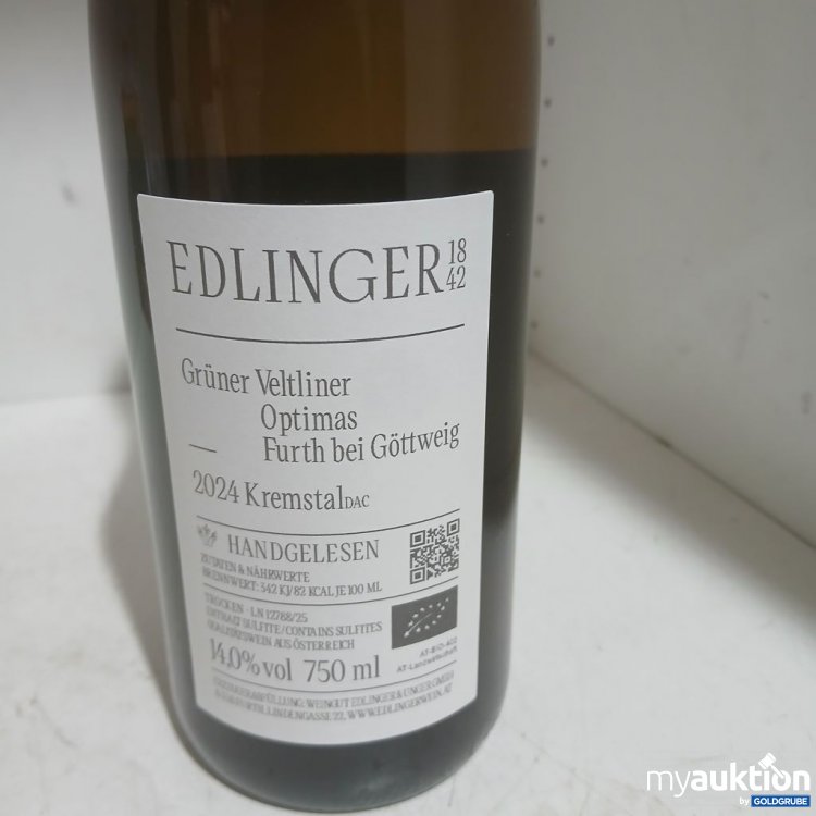 Artikel Nr. 969201 Artikel Nr. 969201: Edlinger Grüner Veltliner Optimas 2024