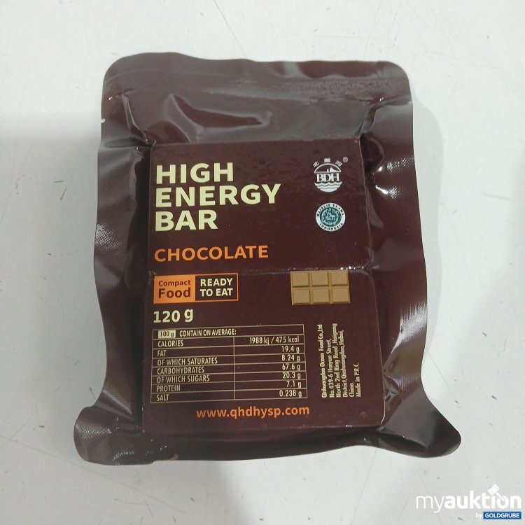 Artikel Nr. 970201: High Energy Bar chocolate 120g 