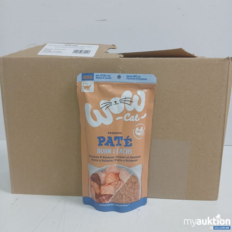 Artikel Nr. 981201 Artikel Nr. 981201: Wow Cat Pate Huhn&Lachs 12Stk
