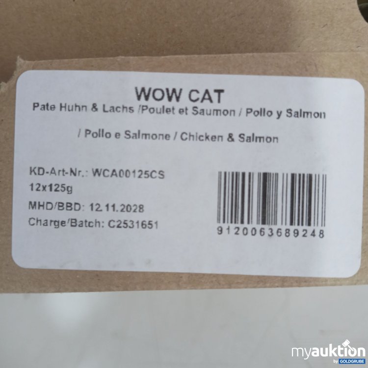 Artikel Nr. 981201 Artikel Nr. 981201: Wow Cat Pate Huhn&Lachs 12Stk