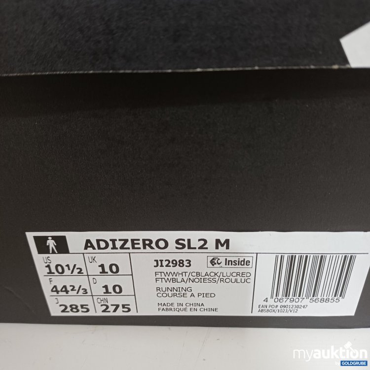Artikel Nr. 997201 Artikel Nr. 997201: Adidas Adizero SL2 M Laufschuhe US 10.5 Weiß Schwarz Pink Größe 44 2/3