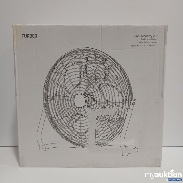 Artikel Nr. 915202 Artikel Nr. 915202: Furber Vayu-Industry 20" Bodenventilator F02054 Black Matt