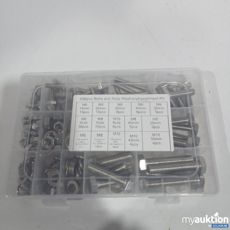 Artikel Nr. 920202: 236pcs Bolts and Nuts Washer Assortment Kit