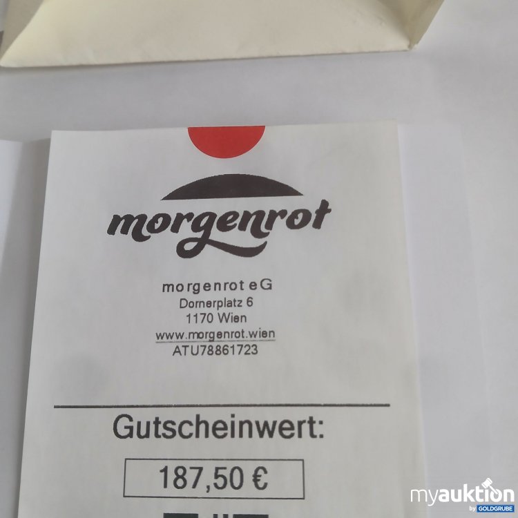 Artikel Nr. 998202 Artikel Nr. 998202: Morgenrot Gutschein Wert 187,50 €