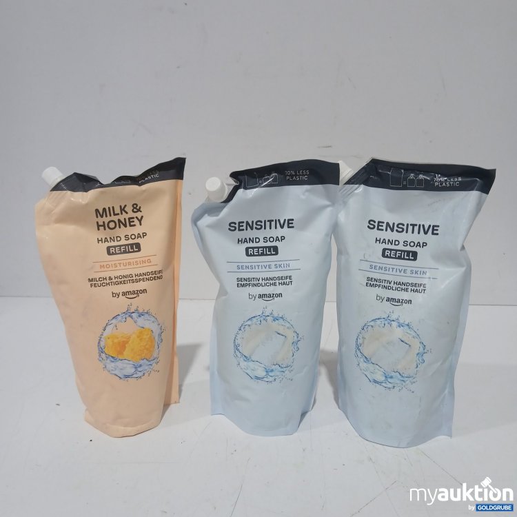 Artikel Nr. 478203 Artikel Nr. 478203: amazon Hand Soap Refill Milk & Honey und Sensitive 1l