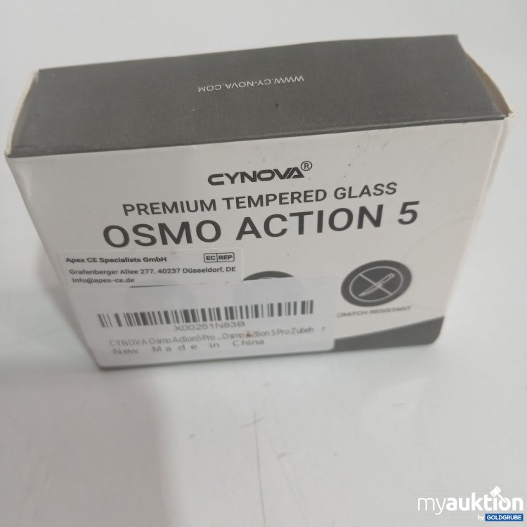 Artikel Nr. 874203: Cynova Premium Tempered Glass für Osmo Action 5 Pro