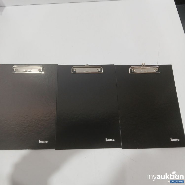 Artikel Nr. 892203: bene Klemmbrett schwarz 3Stk