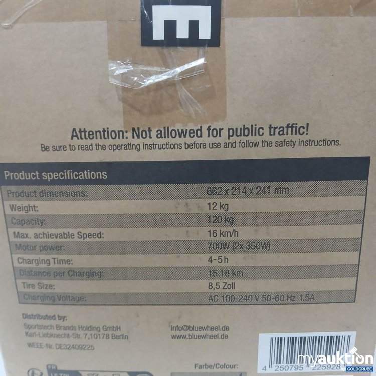 Artikel Nr. 892204: BLUEWHEEL HX510 Self Balancing Scooter