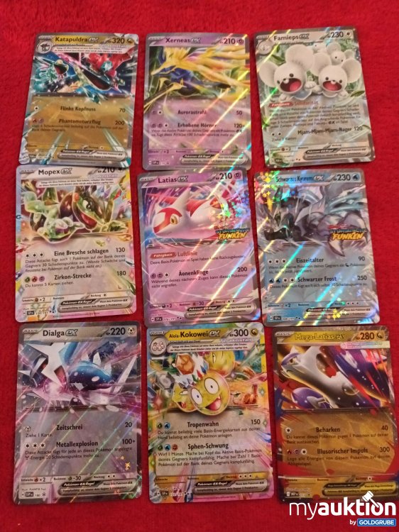 Artikel Nr. 907204 Artikel Nr. 907204: 9 glitzernde Pokemon Karten