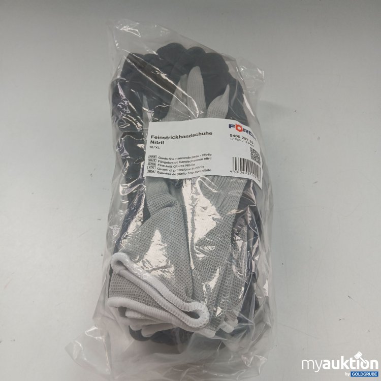 Artikel Nr. 437205: Forch Feinstrickhandschuhe Nitril 12Paar 