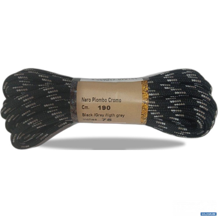 Artikel Nr. 446205 Artikel Nr. 446205: Zamberlen Schürrsenkel 190cm Nero Piombo Cromo