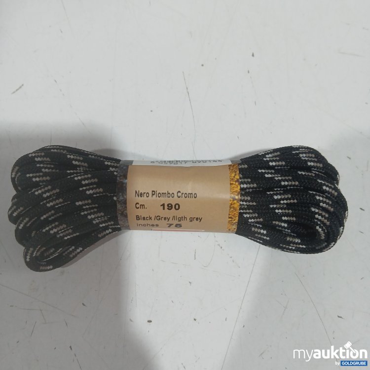 Artikel Nr. 446205 Artikel Nr. 446205: Zamberlen Schürrsenkel 190cm Nero Piombo Cromo