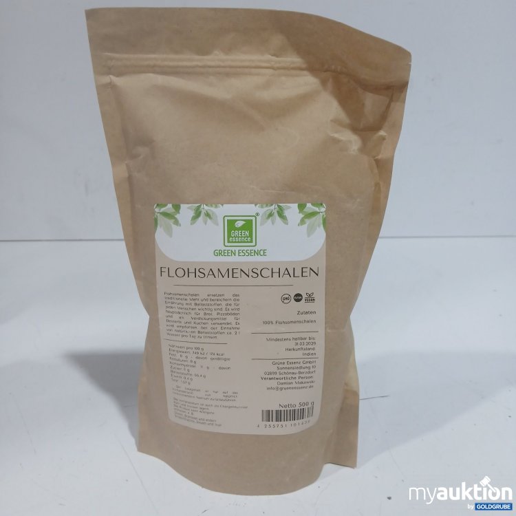 Artikel Nr. 477205: Green Essence Flohsamenschalen 500 g