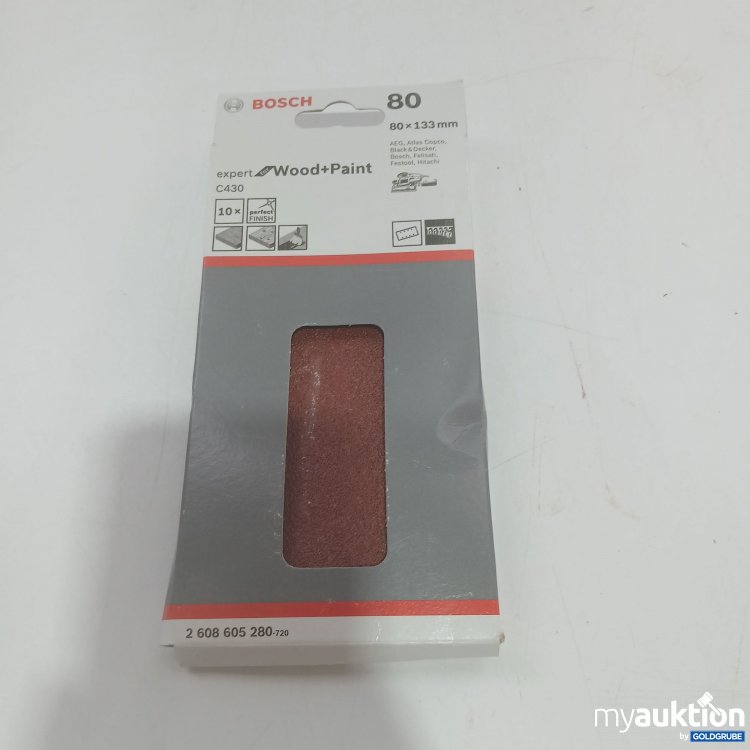 Artikel Nr. 852205: Bosch Expert Wood+Paint 80 80x133mm C430 10 Stück 