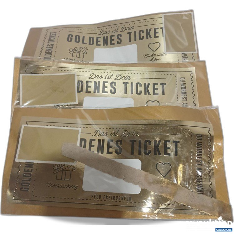 Artikel Nr. 887205 Artikel Nr. 887205: Goldenes Ticket Gutschein mit Umschlag