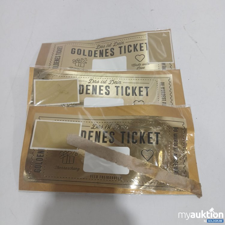 Artikel Nr. 887205 Artikel Nr. 887205: Goldenes Ticket Gutschein mit Umschlag
