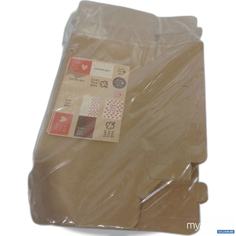 Artikel Nr. 932205: Kraftpapier Geschenktüten mit Aufklebern