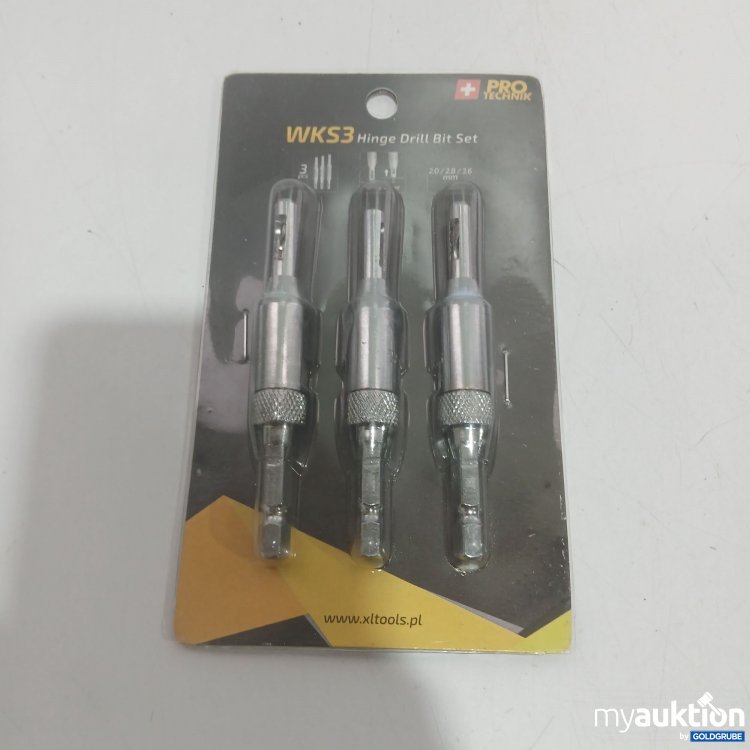 Artikel Nr. 877206 Artikel Nr. 877206: Pro Technik WKS3 Hinge Drill Bit Set