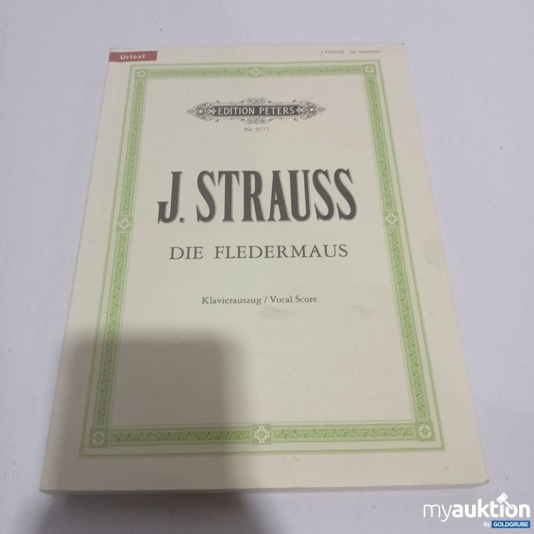 Artikel Nr. 911206: J.Strauss Die Fledermaus Klavierauszug 
