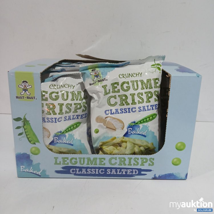 Artikel Nr. 916206 Artikel Nr. 916206: Want-Want Crunchy Legume Crisps Classic Salted 10x85g