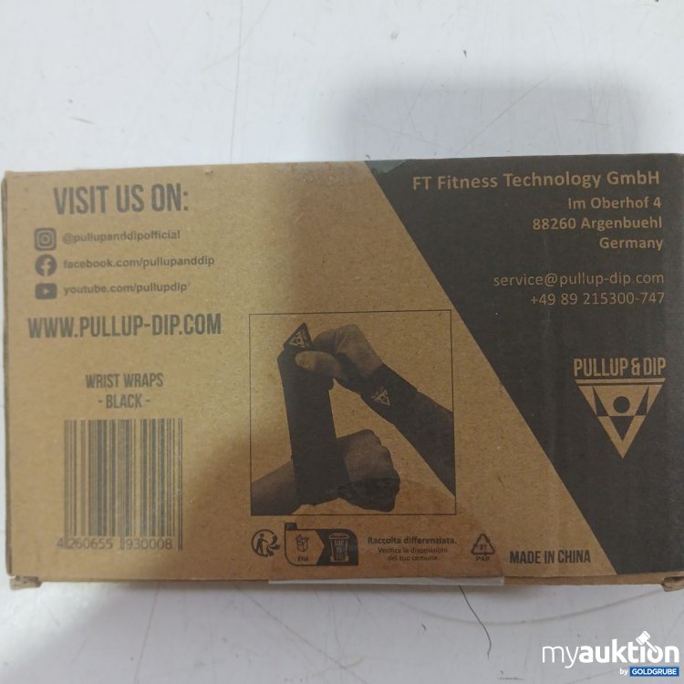 Artikel Nr. 933206: Pullup & Dip Wrist Wraps Black 2er Set