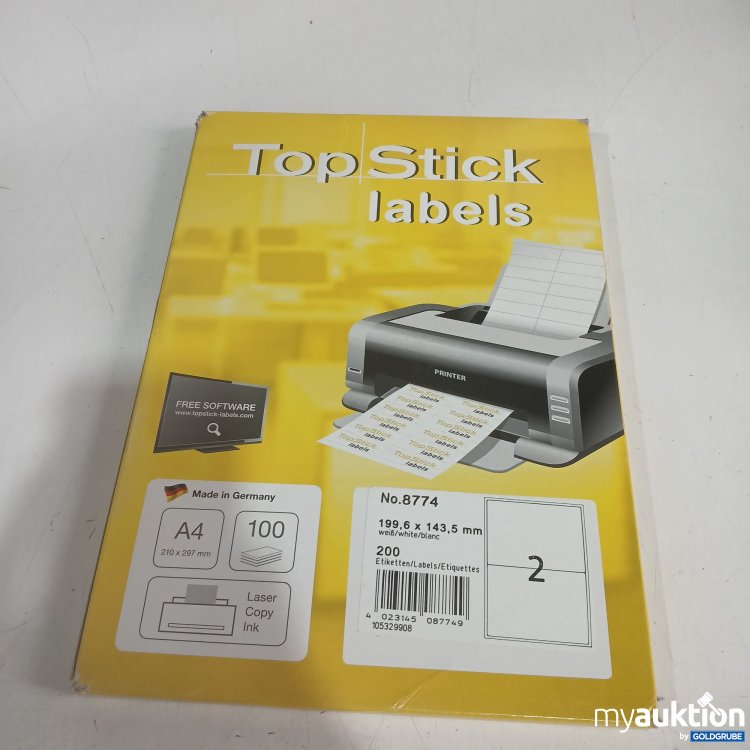 Artikel Nr. 443207: Top Stick labels A4 210x297mm 100Stk 