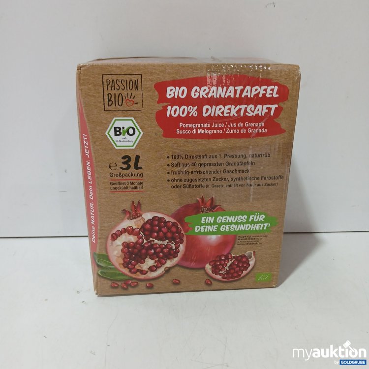 Artikel Nr. 46207: Bio Granatapfel  100% Direktsaft 3l 