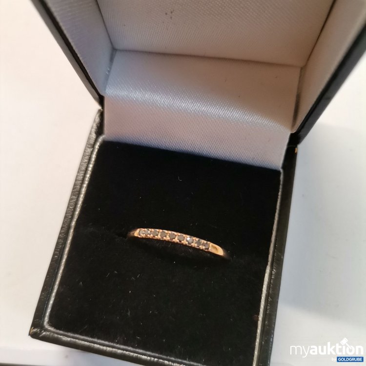 Artikel Nr. 872207 Artikel Nr. 872207: Ring 375 rose gold black Diamant 0.1ct