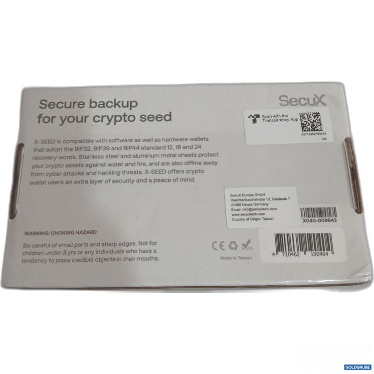 Artikel Nr. 919207: SecuX XSEED PLUS