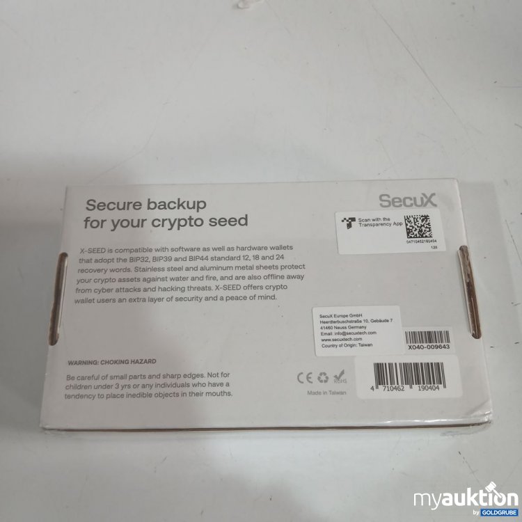 Artikel Nr. 919207: SecuX XSEED PLUS