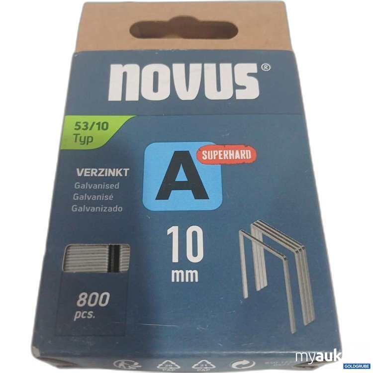 Artikel Nr. 920207: novus Heftklammern 53/10 Typ A