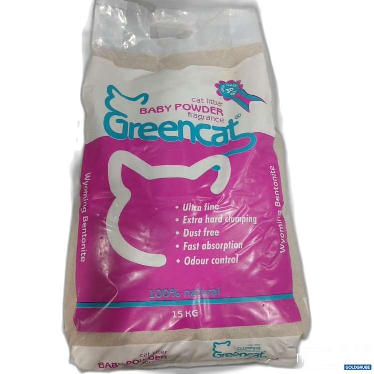 Artikel Nr. 967207: Greencat Cat Litter Baby Powder 15kg 
