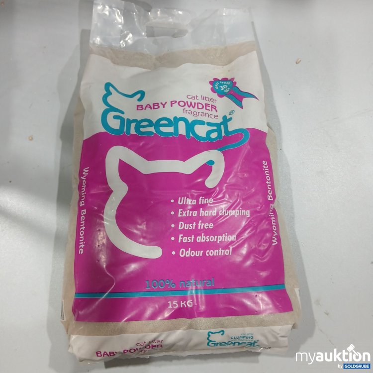 Artikel Nr. 967207: Greencat Cat Litter Baby Powder 15kg 